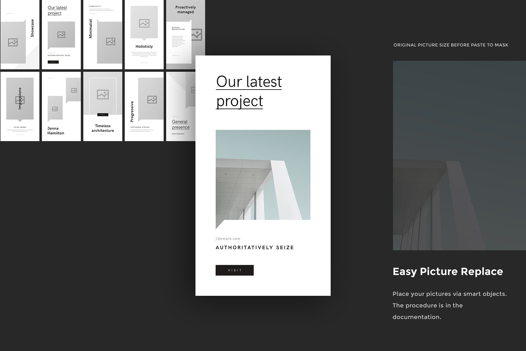 极简主义社交媒体文章贴图PSD模板素材库精选 Minimal PSD Social Media Pack插图(9)