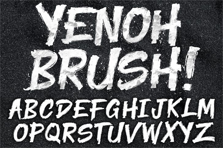 Yenoh Brush font插图