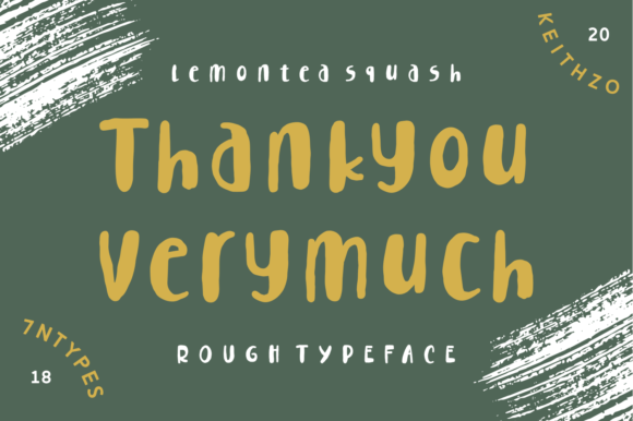 Lemontea Squash Font插图3