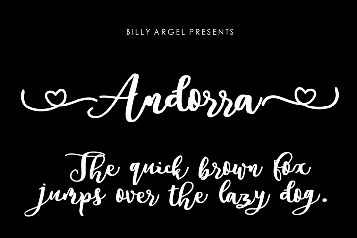 Andorra Personal Use font插图