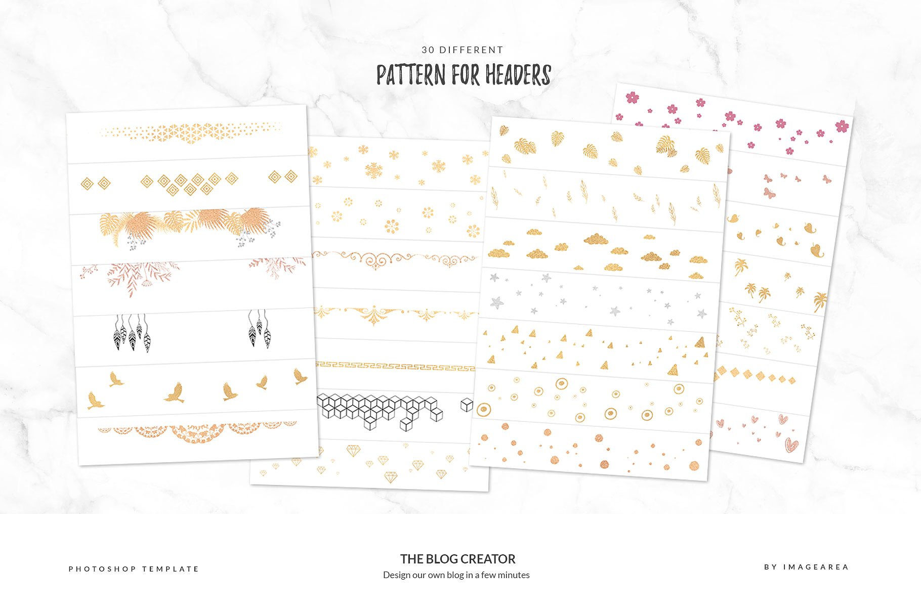 博客网站模板素材库精选设计素材集 The Blog Creator插图(3)