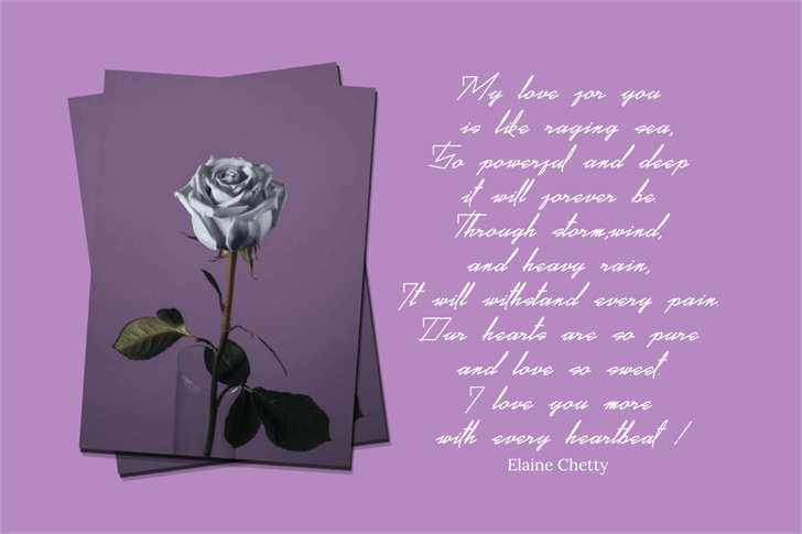 Real Violet Demo font插图2 Real Violet Demo font插图2