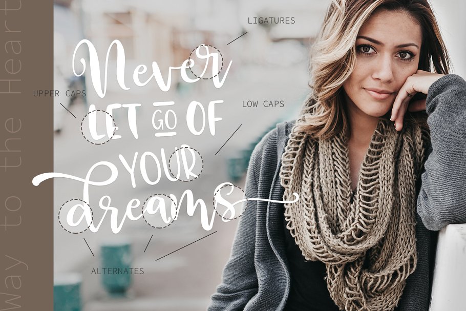 Way to the Heart Font插图2