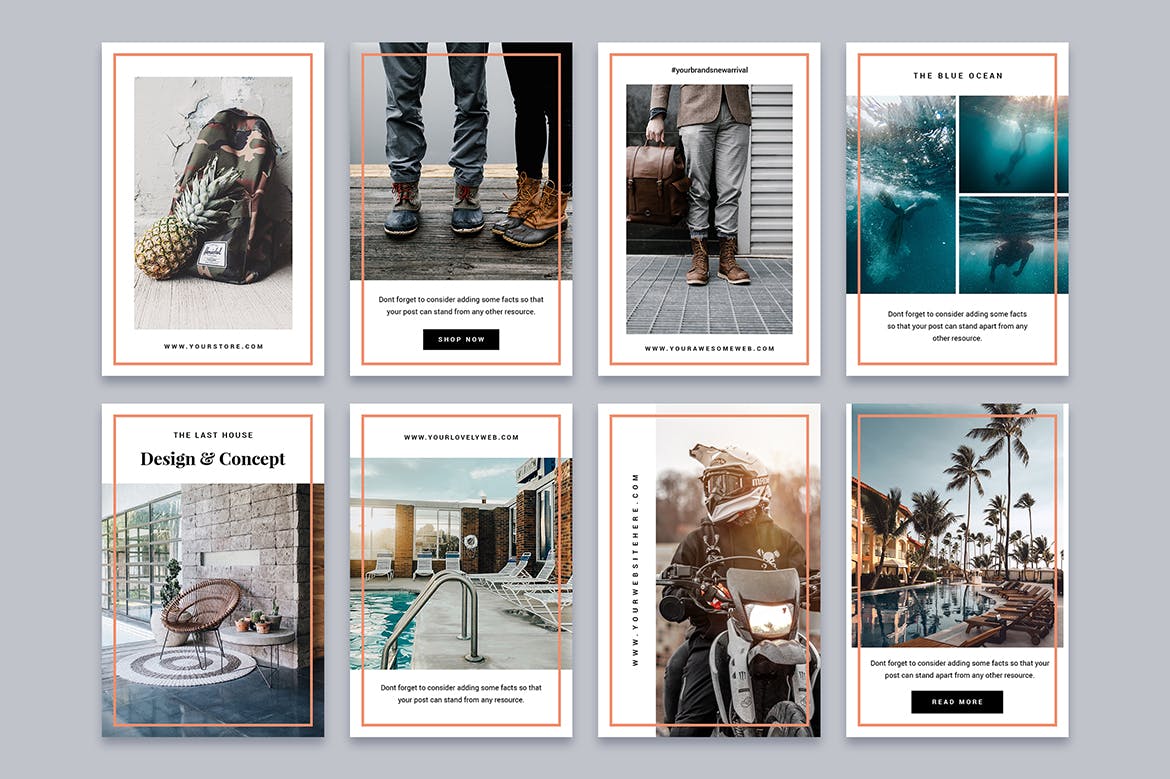 Pinterest社交电商推广设计素材模板素材库精选v13 Pinterest Templates Vol. 13插图(1)