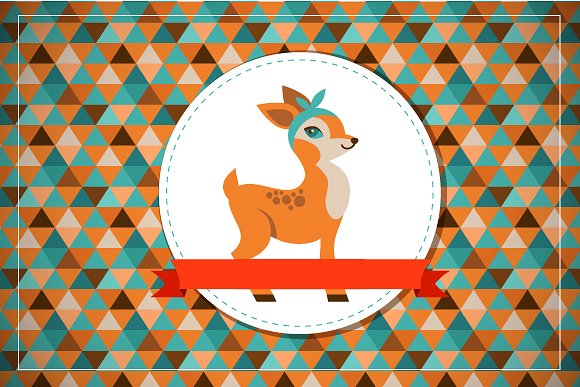 怪诞动物图标集 Hipster Animals & 22 icons插图(1)