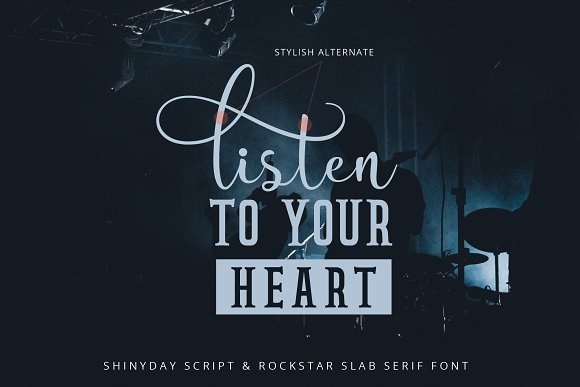 Shinyday & ROCKSTAR font duo插图3