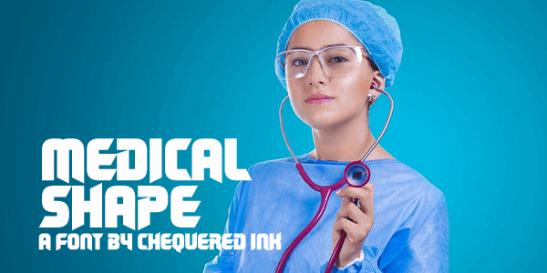 Medical Shape font插图 Medical Shape font插图