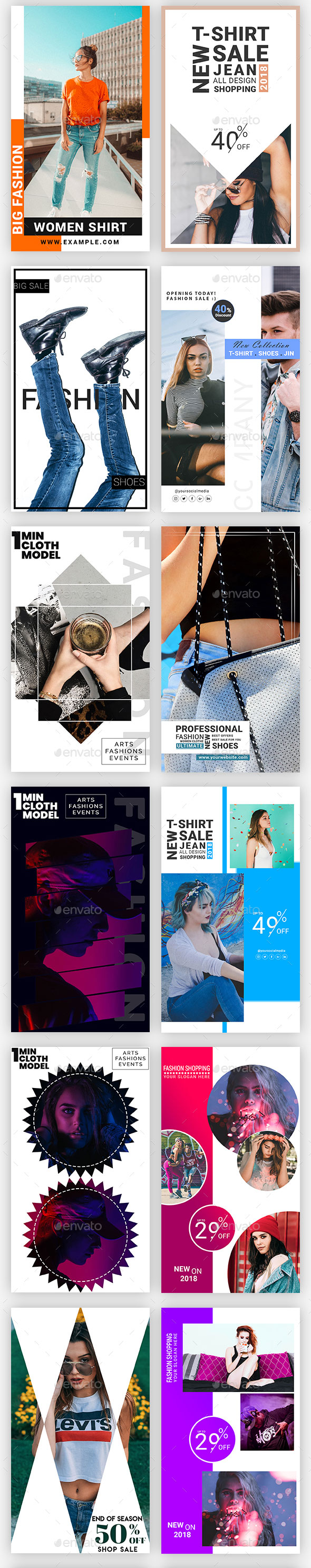 时尚简约的Instagram故事模板素材库精选合辑 Instagram Post & Stories [psd,jpg]插图(2)