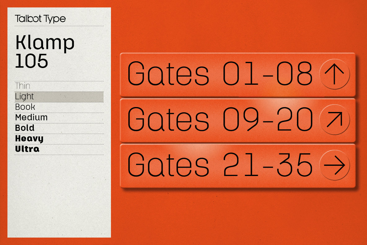 Klamp 105 Font Family插图7