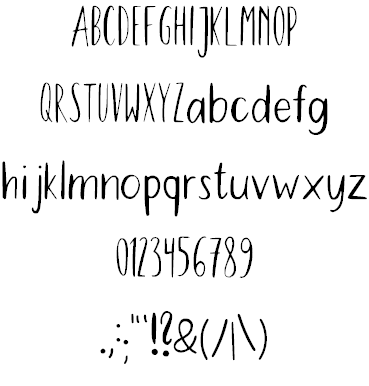 Peaches For Breakfast font插图1