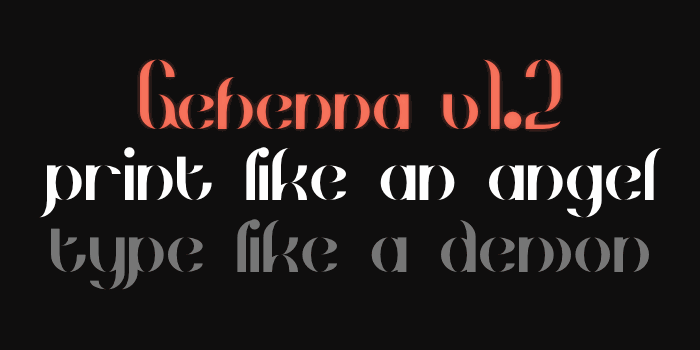 Gehenna font插图1 Gehenna font插图1