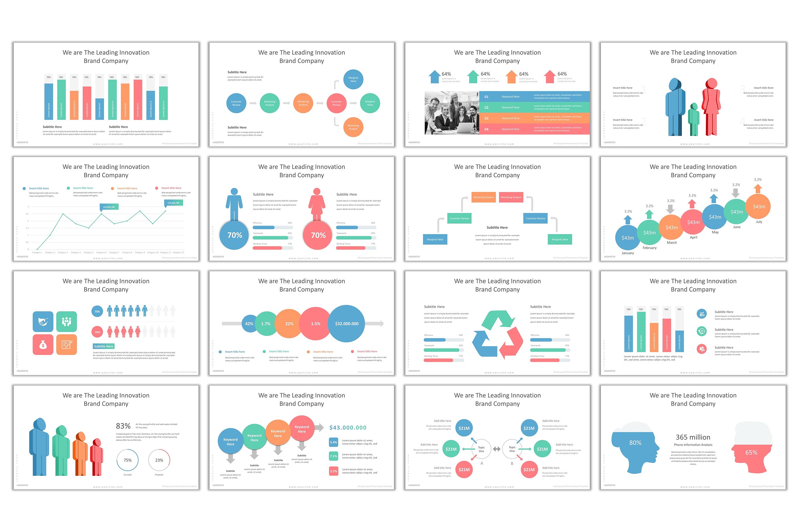 简约时尚的商业主题ppt模版插图(6)