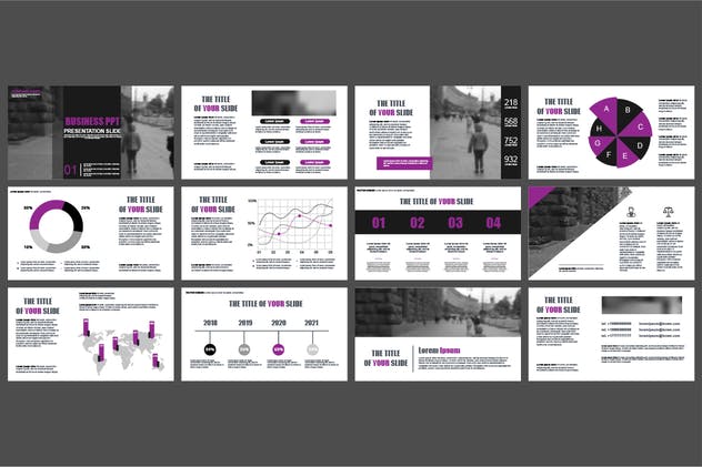 经典实用数据统计信息图表PPT幻灯片模板 Powerpoint Templates插图(3)