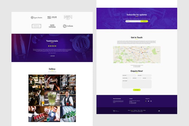 酒吧调酒师/调酒服务网站Muse模板素材库精选 Party Bartender – Bartending Services / Catering插图(2)