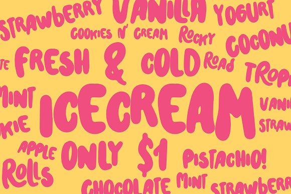 Iceroll Scrip Font插图4