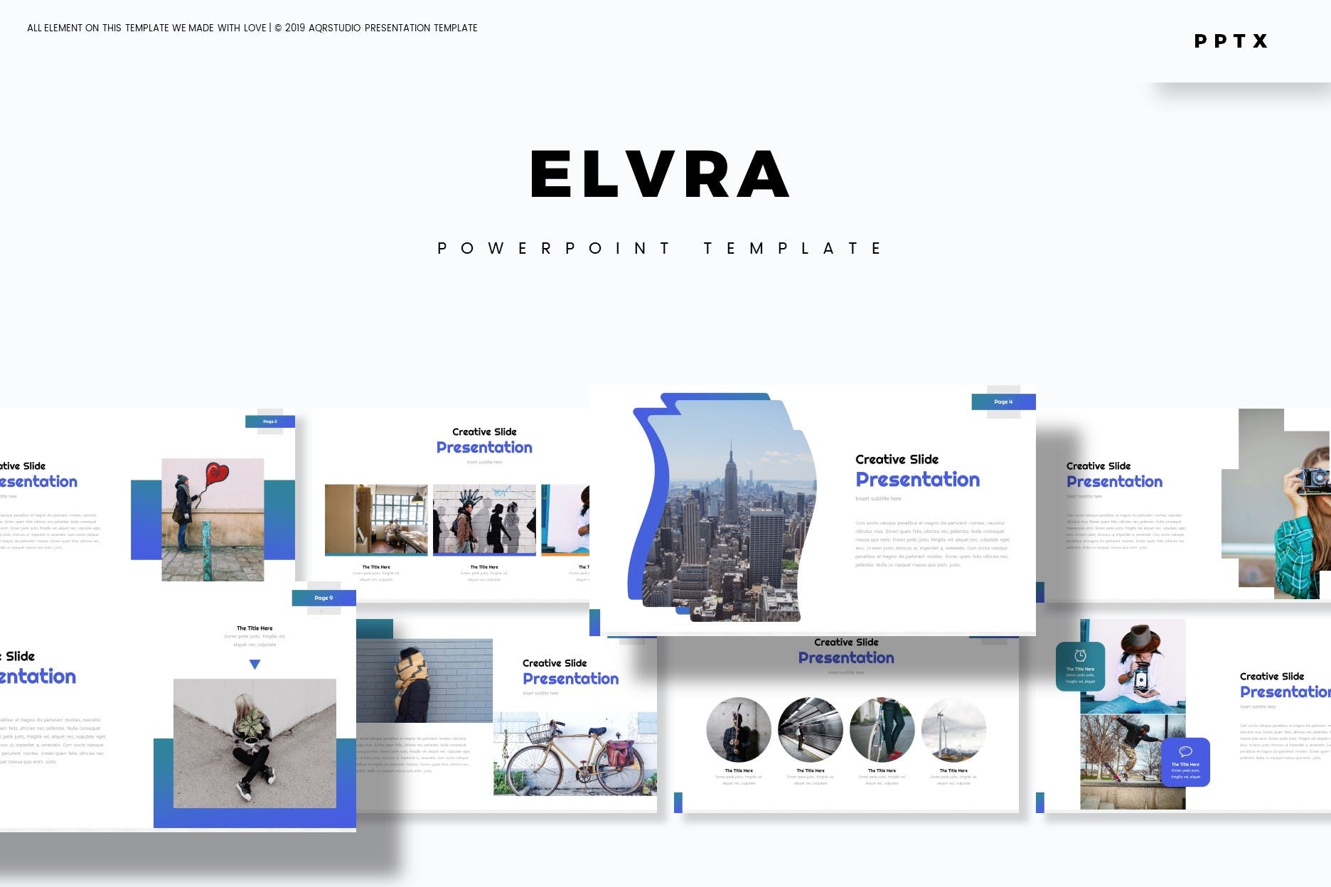 创意信息图表主题风格素材库精选PPT模板 Elvra – Powerpoint Template插图