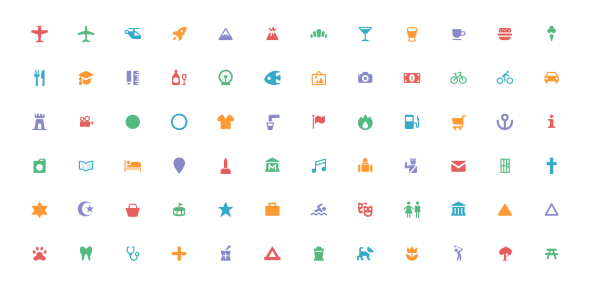 一套简单清爽的免费图标集插图