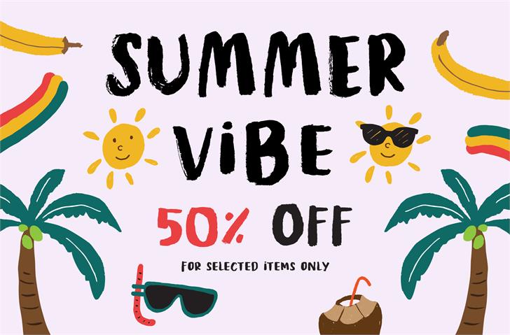 Tropical Asian DEMO font插图1