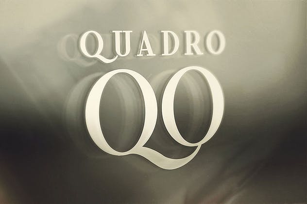 8款复古外观的英文衬线装饰字体 Quadro – Display Font插图(6)