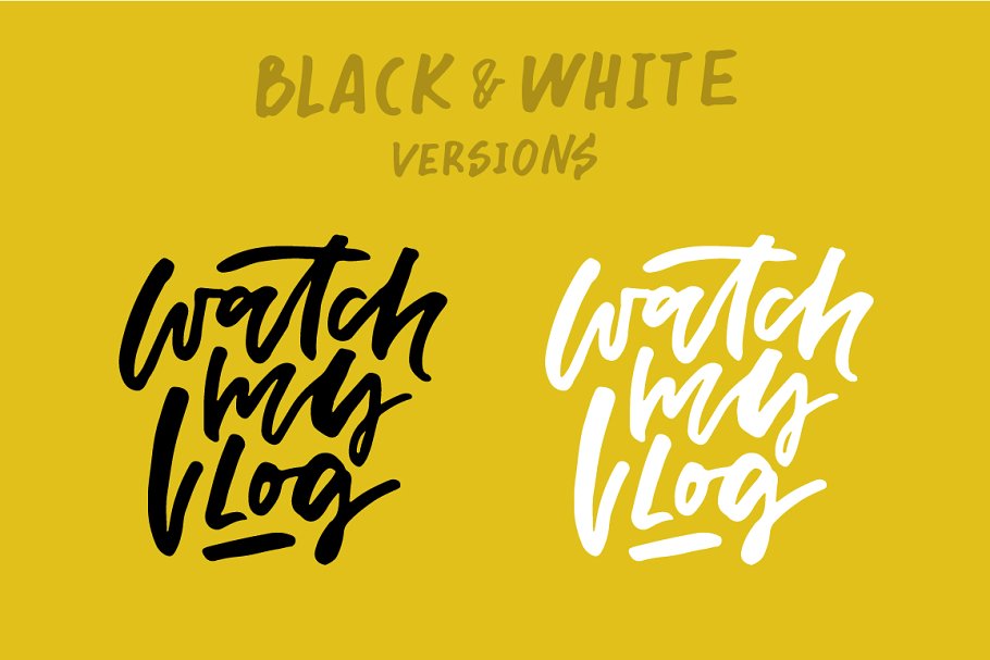 创意社交媒体运营必备套装[字体/剪贴画/贴图模板素材库精选] Social Media Lettering Kit插图(8)