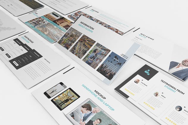 大学教育行业PPT幻灯片设计模板 University and Education Powerpoint Template插图(2)