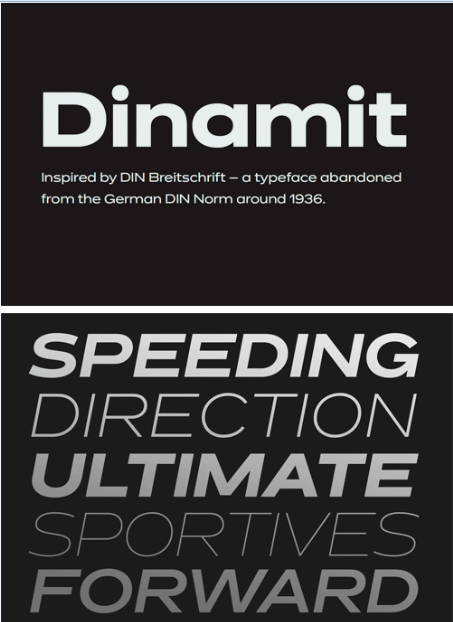 Dinamit Font Family插图