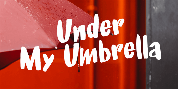 Under My Umbrella DEMO font插图 Under My Umbrella DEMO font插图