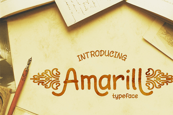 AmarillReg font插图