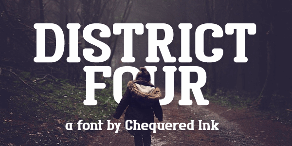 District Four font插图 District Four font插图