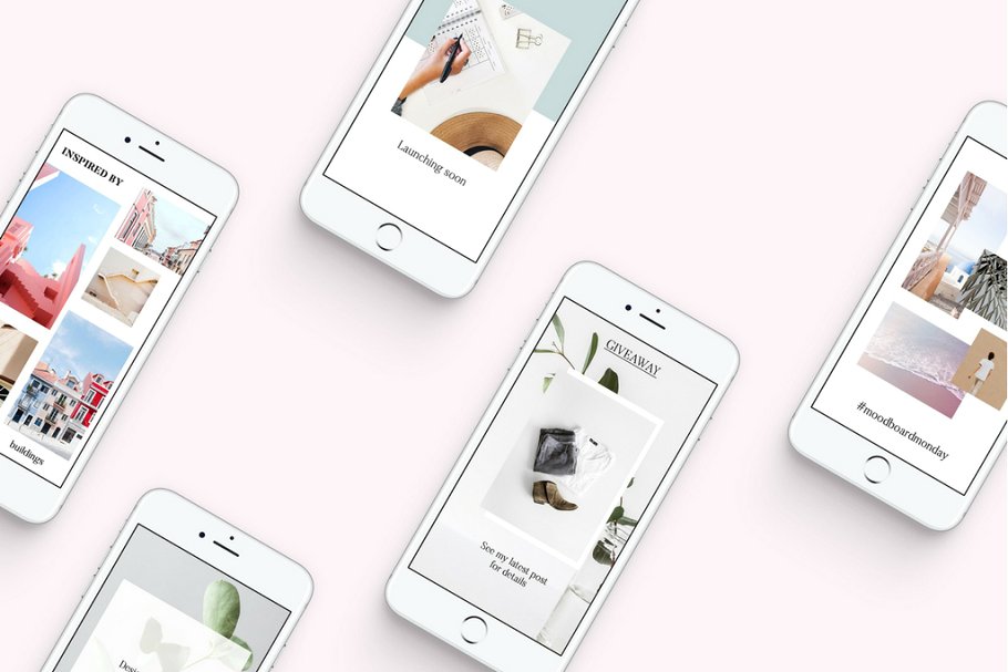 极简主义品牌社交媒体宣传Canva模板素材库精选 CANVA Fresh Insta Stories插图(2)