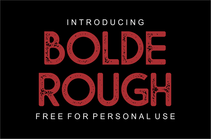 Bolde Rough font插图1 Bolde Rough font插图1
