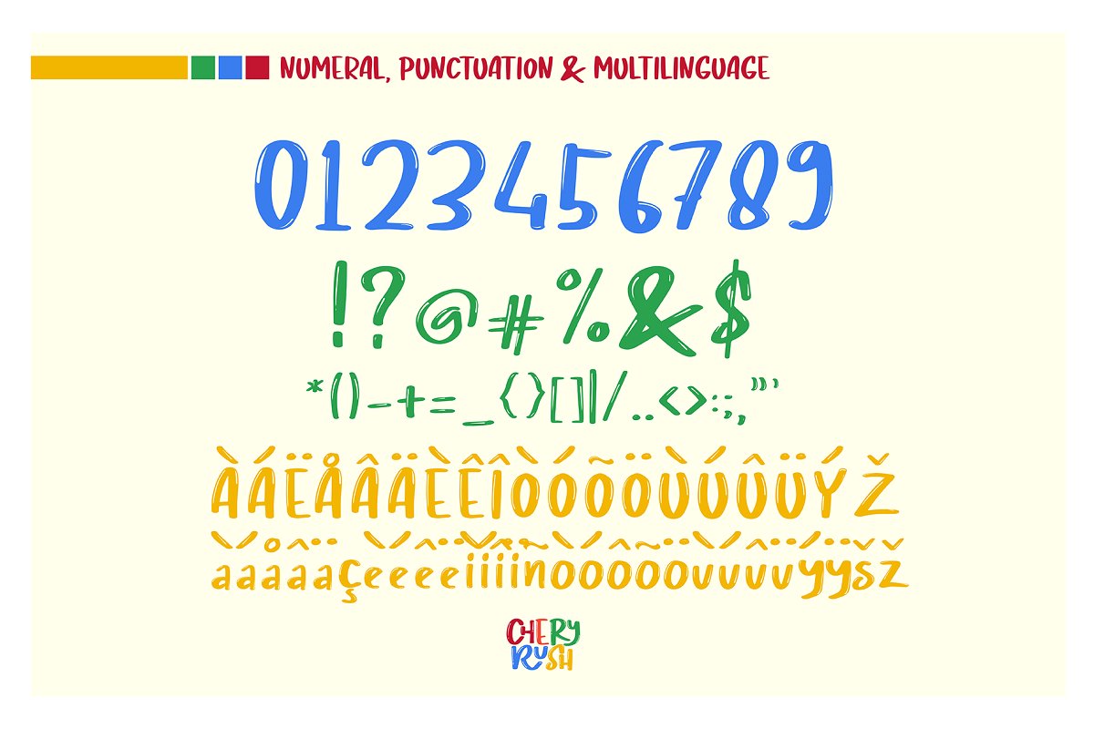 CHERY RUSH FONT插图2