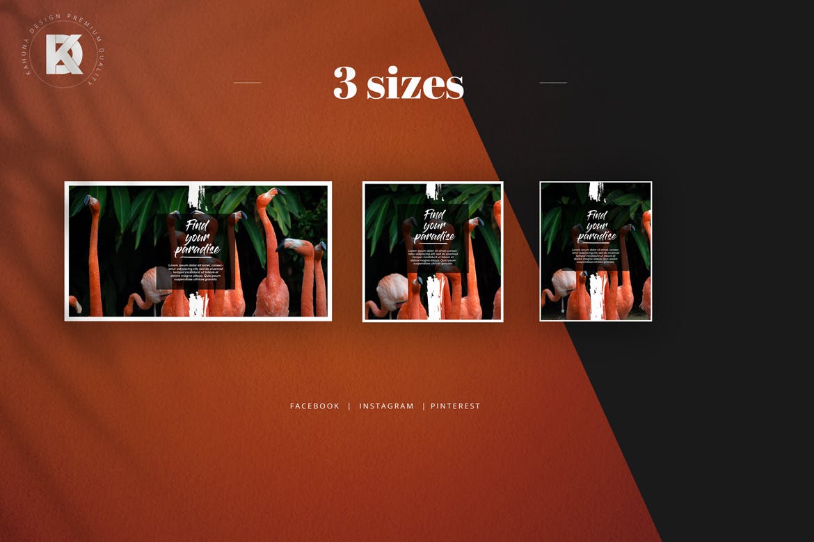 画笔笔刷设计风格社交新媒体设计素材包 Brush Social Media Pack插图(2)