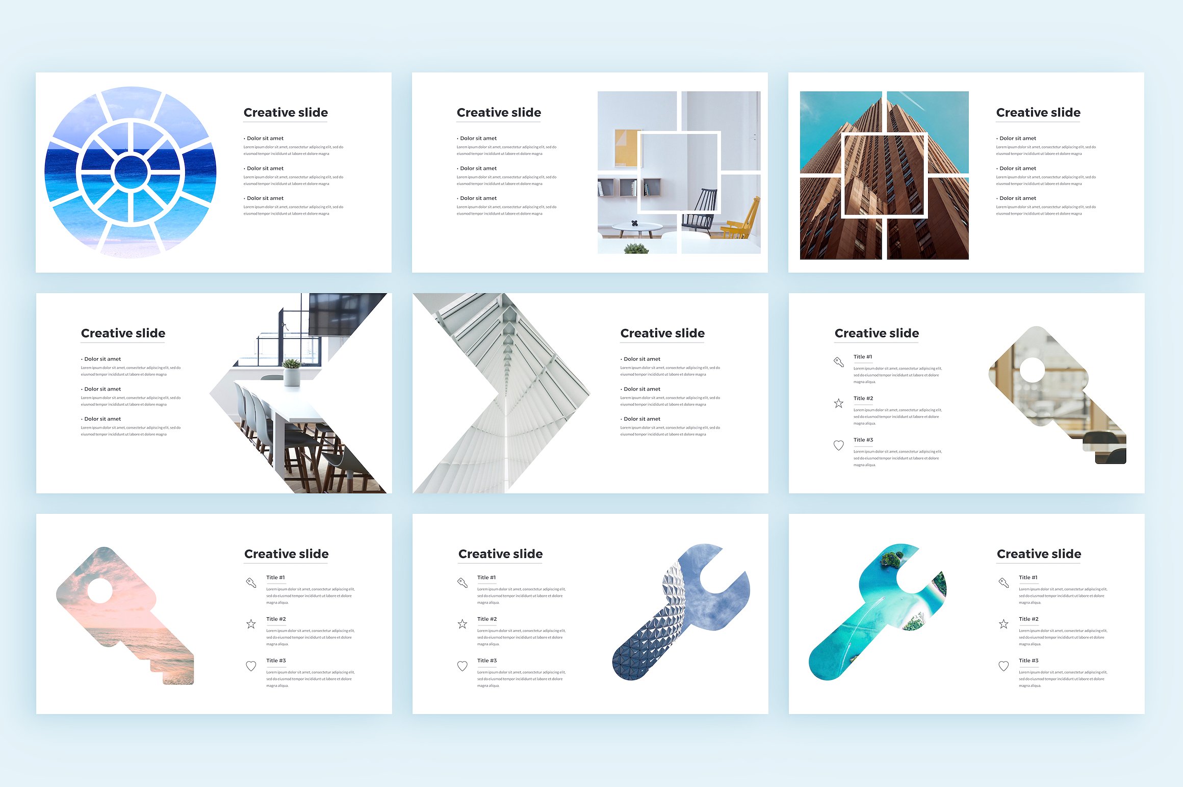 时尚小清新的PPT基调模板插图(4)