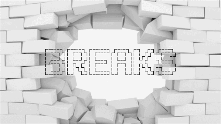 BREAKS font插图