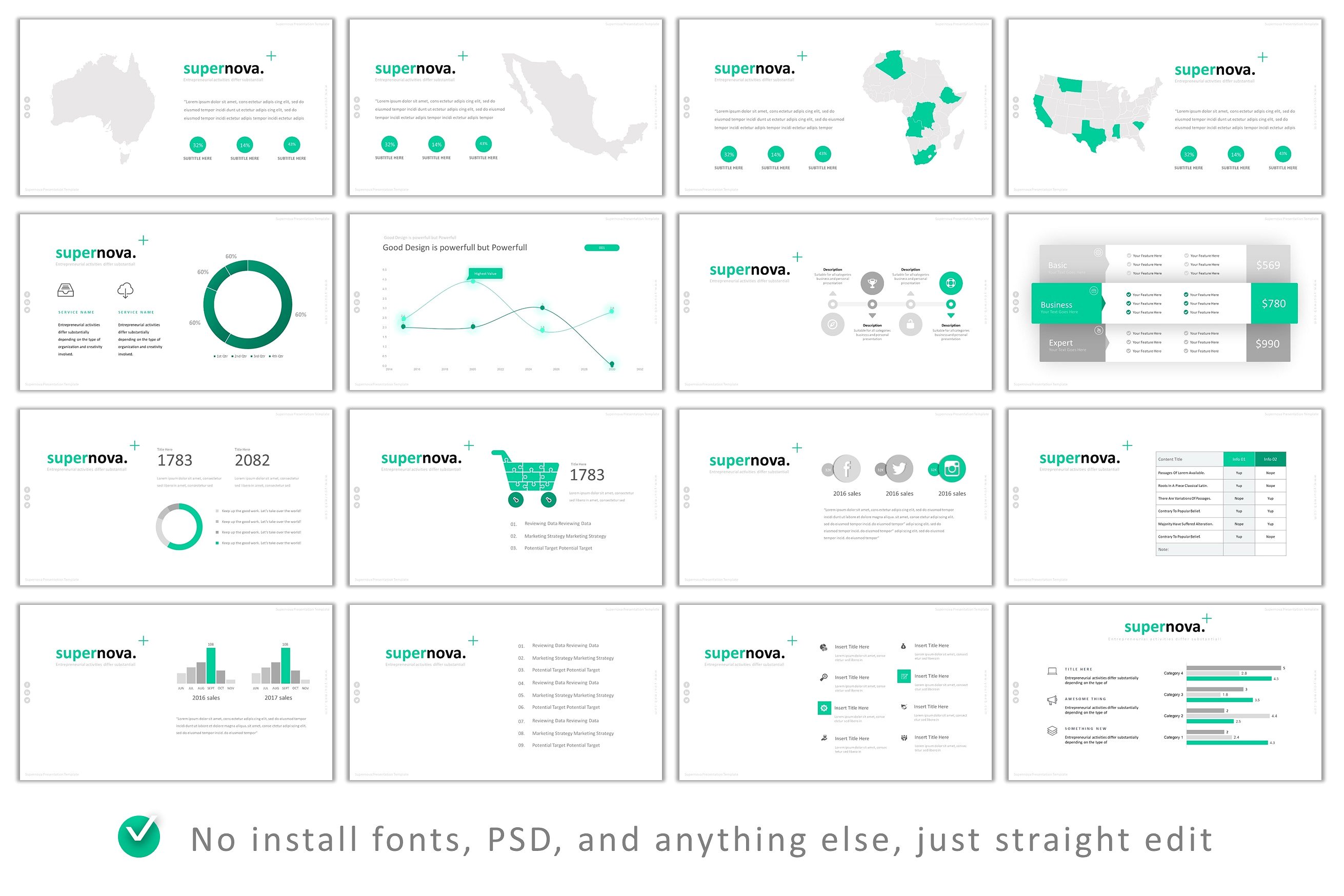 产品展示市场营销策划超新星Powerpoint模版 Supernova Powerpoint插图(7)