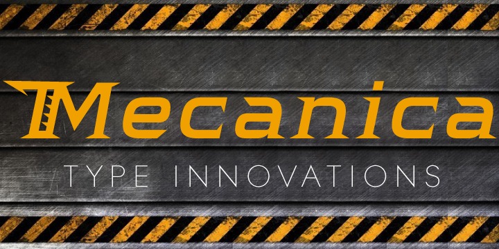 Mecanica Font Family插图3