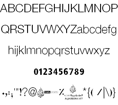 Aljazeera font插图1