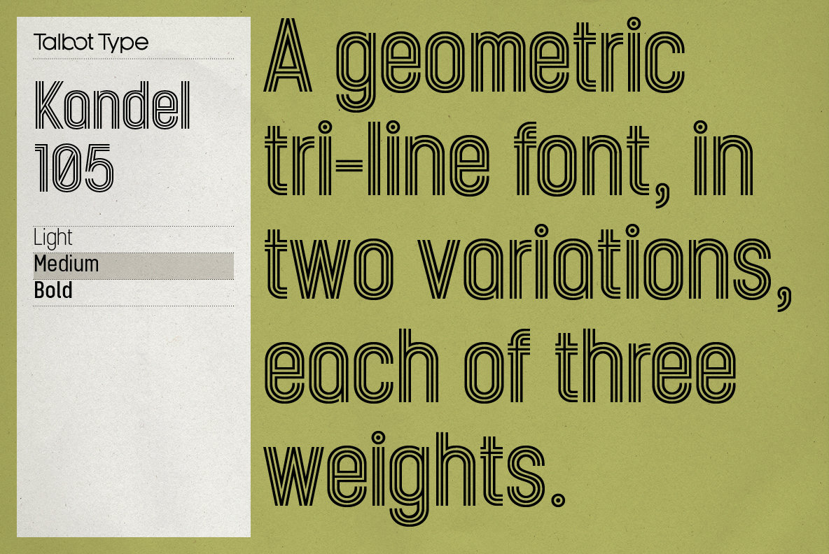 Kandel 105 Font Family插图3