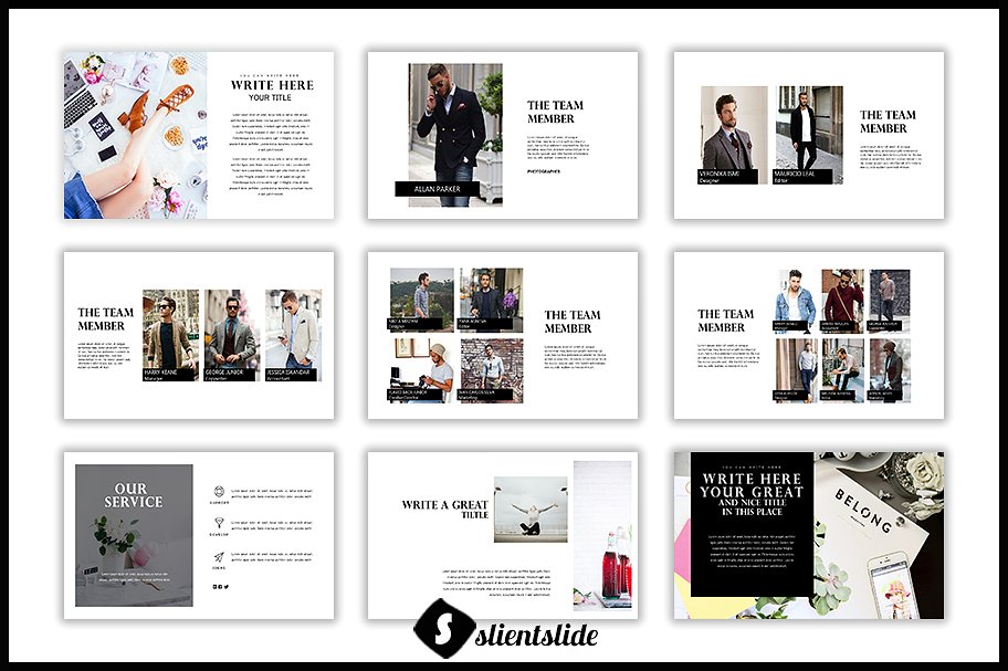 极简主义业务展示类幻灯片模板下载Lanja Multipurpose Presentation[key,pptx]插图(2)