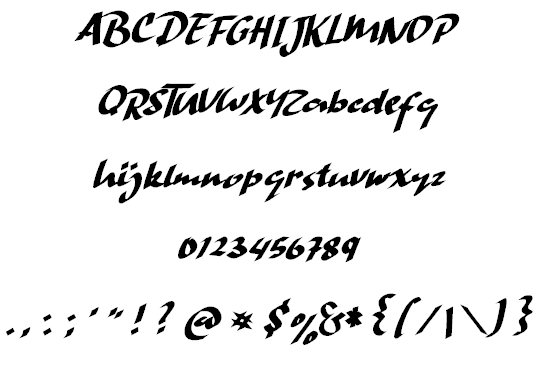 Hand Strike font插图1