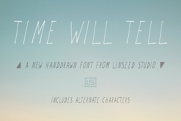 Time Will Tell Display Font插图