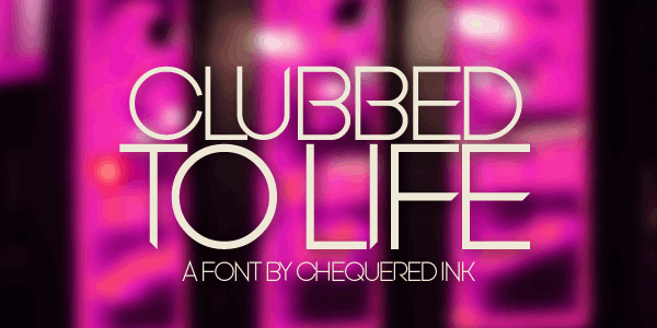 Clubbed to Life font插图 Clubbed to Life font插图