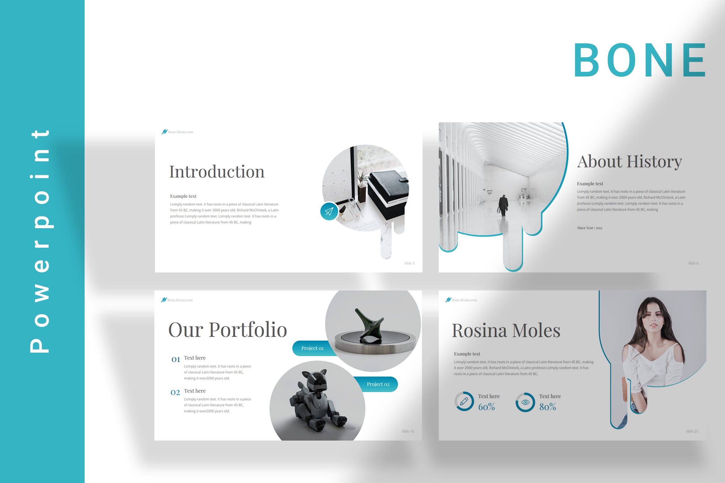 工业设计公司/工作室介绍PPT幻灯片模板 Bone Powerpoint插图