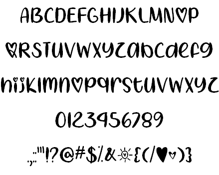 I Heart Summer font插图1 I Heart Summer font插图1