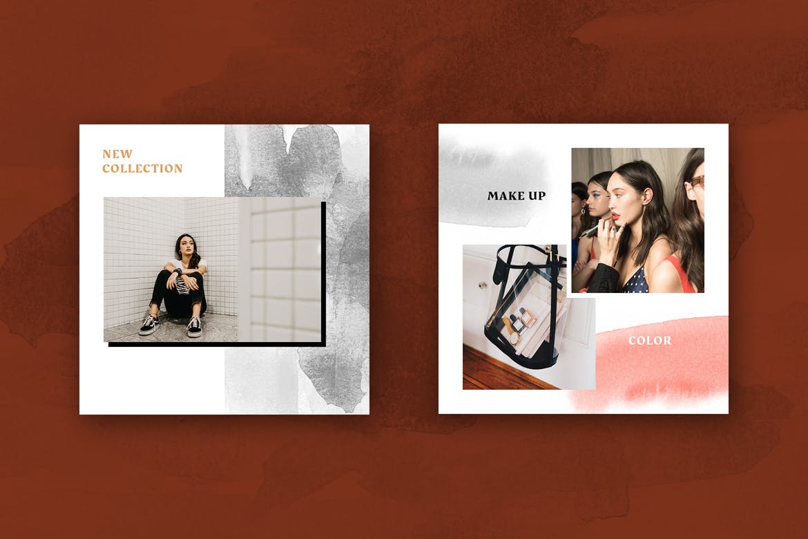 现代时尚风格社交媒体设计素材包v34 Modern Social Media Kit (Vol. 34)插图(3)