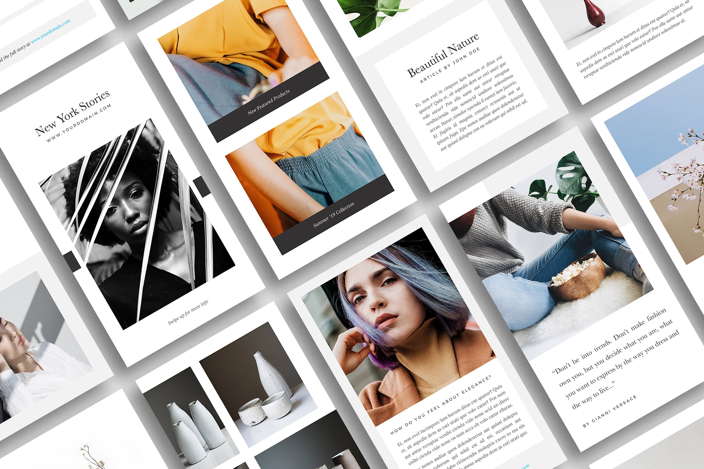 潮流时尚新媒体贴图模板素材库精选 New York Instagram Stories插图(3)