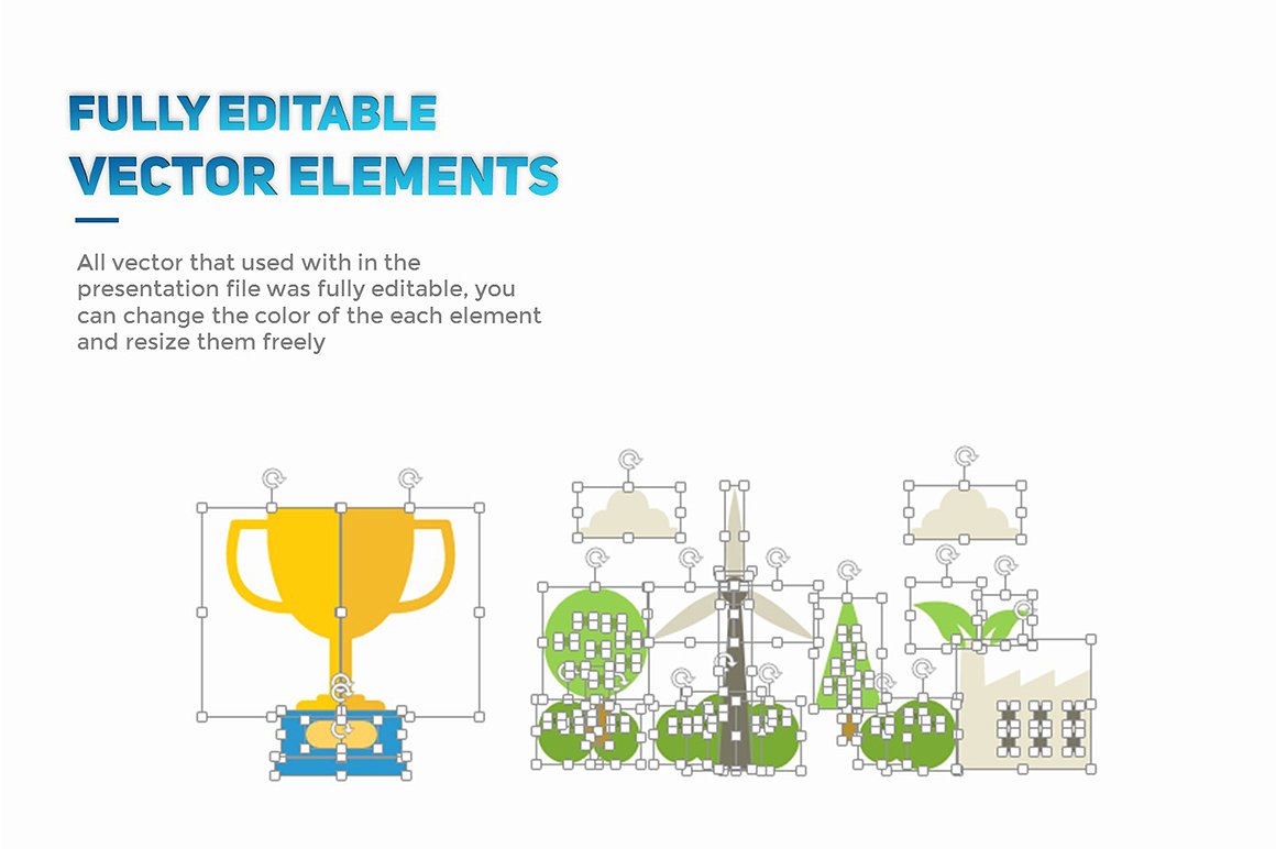 灵活，干净，简单，独特的PowerPoint模板。插图(4)