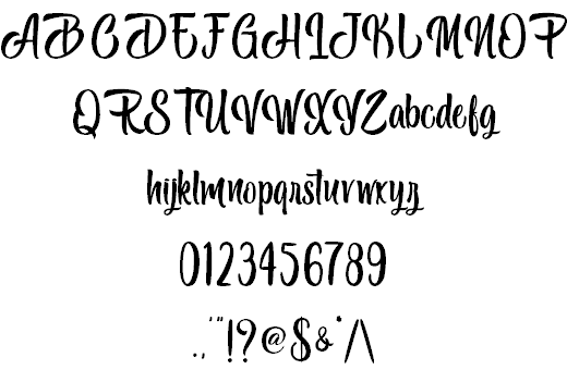 Black Melody – Personal Use font插图1 Black Melody – Personal Use font插图1