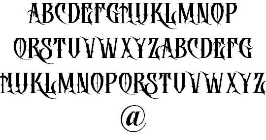 DEATH CROW font插图8 DEATH CROW font插图8